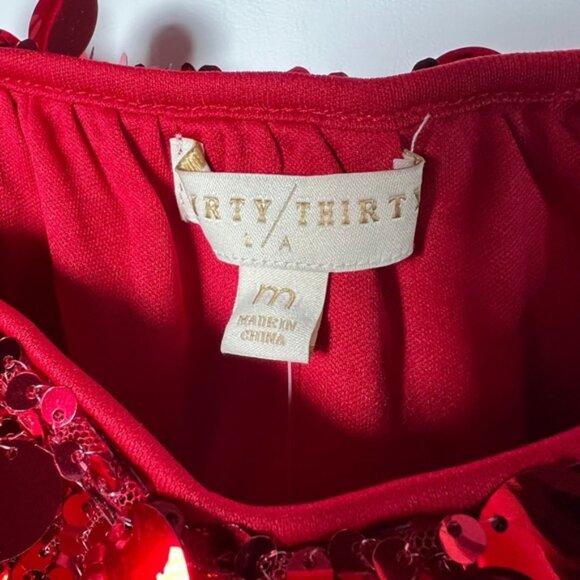 NWT THIRTY / THIRTY Bubble Sequined Sleeveless Spaghetti Blouse Size M - Picture 6 of 15